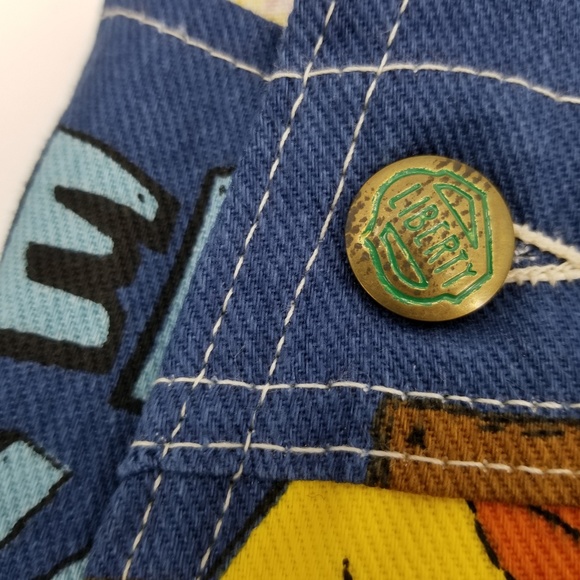 Vintage  Liberty Hee Haw Bib Overalls Y16 wms xs/s - Picture 7 of 8